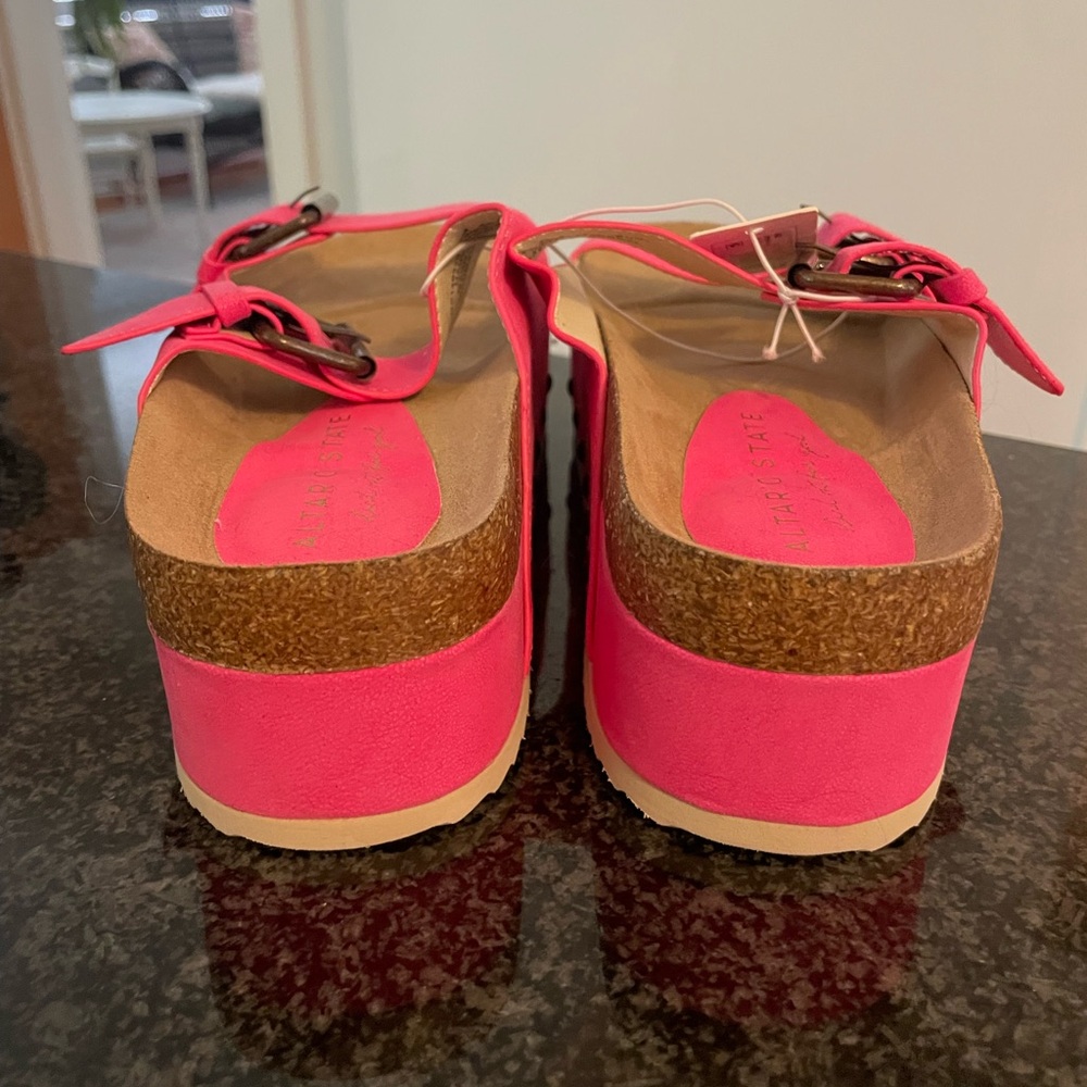 Altar'd State Pink Double Strap Sandals - Picture 3 of 5